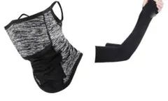 便利✨フェイスカバー ネックガード 夏用 アームカバー+ネックウォーマー