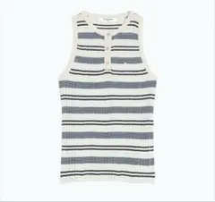 【完全新品未使用】MAISON KITSUNE ストライプ ノースリーブ