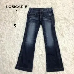 LOSICARIE リップスター　デニムパンツ ブーツカット S インディゴブルのサムネイル