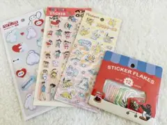 ☆キャラクターシール4点セット☆【新品】☆セリア☆ラスト1点☆