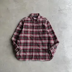 90s-00s LLBean フランネルチェックシャツジャケット 裏キルティング