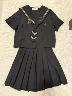 黒いセーラー制服 スカート付き　コスプレ