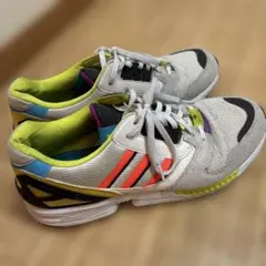 adidas スニーカー ホワイト/グレー/イエロー/オレンジ