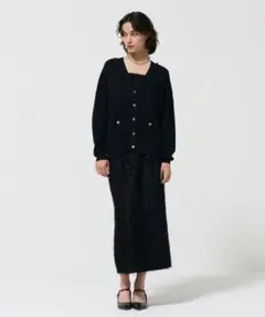 GRACE CONTINENTAL フリンジジャガードタイトスカート 美品のサムネイル
