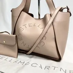 美品 ステラマッカートニー トートバッグ 2way ポーチ パンチング 大容量
