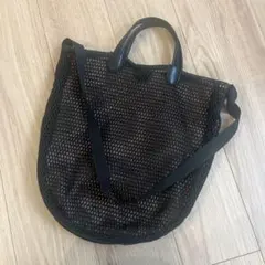 メッシュトートバッグ 黒