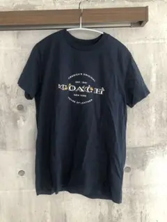 【美品】COACH ロゴ Tシャツ ネイビー ブラックのサムネイル