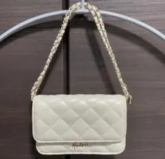 Her lip to ツートーンミニフラップバッグ チェーンショルダーバッグ