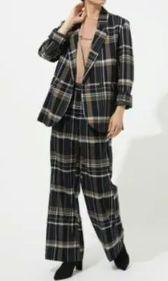 AZUL by moussy アズールバイマウジー　セットアップ　チェック