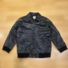 80s CHEROKEE レザーブルゾン ブラック S