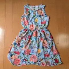 H＆M花柄ノースリーブワンピース