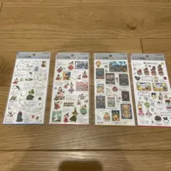 大人の図鑑シール　キャラクター　4種セット