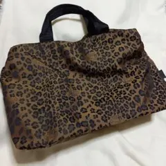 KRIZIA ヒョウ柄 ボストンバッグ ジッパー