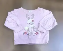 la poche biscuit ピンク　トレーナー 90