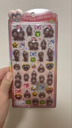 m*.様 正規品】モンチッチうるちゅるポップシール 1枚