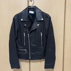 美品☆upper heights ブラック レザー　ライダースジャケット