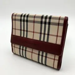 【美品】Burberry バーバリー 三つ折り財布 ノバチェックのサムネイル