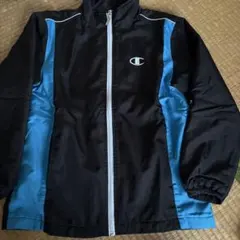 Champion フルジップジャケット 160サイズ 黒/青