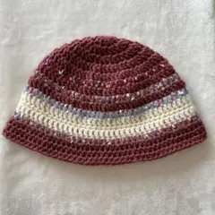 バケットハット　クラッシャーハット　クロシェハット　ビーニー