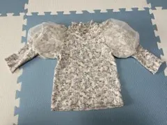 【Cottoli】 サイズ90 花柄ガーリー長袖トップス