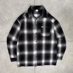 CALTOP　長袖シャツ　ネルシャツ　90s　USA製　オンブレチェック　当時物