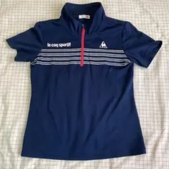 le coq sportif ゴルフシャツ Lサイズ ネイビー