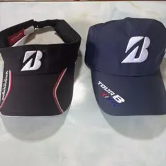 BRIDGESTONE TOUR B ゴルフ サンバイザー、キャップセット