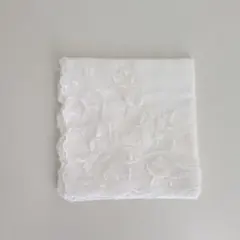 ウェッジウッド ホワイト レース　ハンカチ