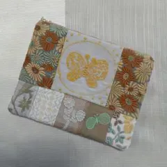 ミナペルホネン&Pjc ハンドメイド　大きなポーチ