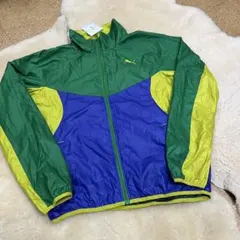 タグ付き新品　Puma ナイロンジャケット グリーン/イエロー/ブルー　M