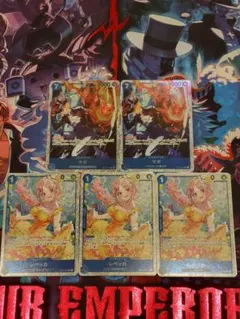 神の島の冒険　ワンピースカード　青デッキ　パーツ　サボ　レベッカsr