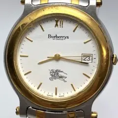 新品電池/稼働 Burberrys ゴールド文字盤 ヴィンテージ メンズ - メルカリ