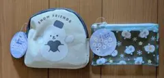 スノーフレンズ ダイカットポーチ コインケース SnowMan ブラック