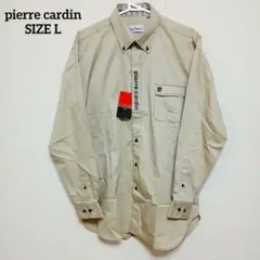 pierre cardin ベージュ ドレスシャツ 新品タグ付き メンズ L