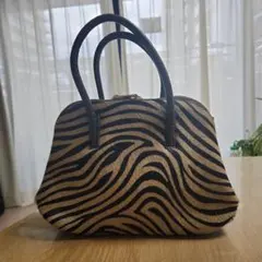 【サムエルバローニ】2wayボストンバッグ《ナディア》ゼブラ柄　イタリア製