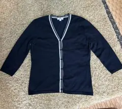 美品✨クレージュ　アンサンブル　カーディガン　ニット　カシミヤ100 黒　11R ラメニットカーディガン｜ACLENT（アクレント）