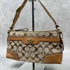 美品✨COACH コーチ アクセサリーポーチ シグネチャー ターンロック y2k