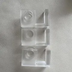 MUJI 無印良品 アクリルテープディスペンサー ミニ テープカッター 3コのサムネイル