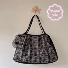 ピグレット様専用039 ジョリーフルール ぴょんブロイダリー グラニーバッグ＆