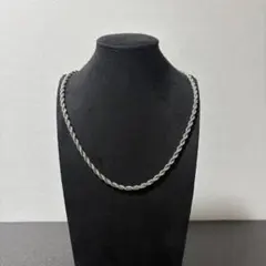 メキシカンジュエリー シルバーロープチェーン ネックレス ツイストチェーン