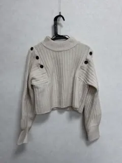 INGNI リブ編みクリーム色セーター M