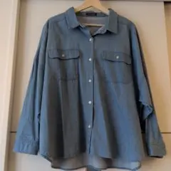 URBAN RESEARCH デニム風 長袖シャツ　フリーサイズ　新品未使用品