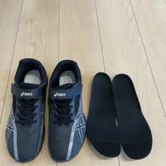 asics キッズ スニーカー 黒24.5