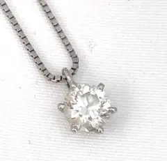 Pt900 高品質ダイヤモンド　0.545ct SI2/F ネックレス 鑑定書付