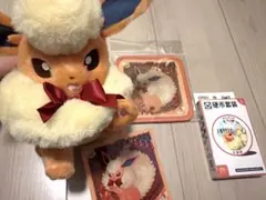 中国限定 ポケモン ぬいぐるみカードスタンド プロモカード付き×8