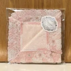 ☆近沢レース 近澤レース☆シーズンタオルハンカチ☆桜便り・ピンク☆