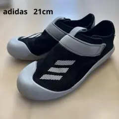 adidas サンダル 21センチ　黒のサムネイル
