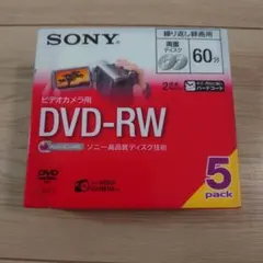 SONY ビデオカメラ用 DVD-RW 5枚パック 5DMW60A