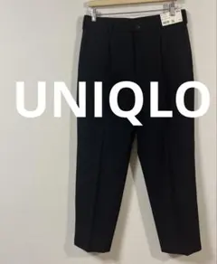 ユニクロ　UNIQLO メンズ　タックワイドパンツ　Mサイズ　ネイビー　新品