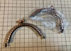 装飾付きメタルがま口金具 中型　2個セット